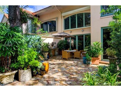 View from center of private garden entertainment p