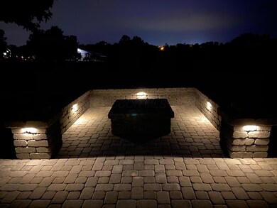 Fire pit at night
