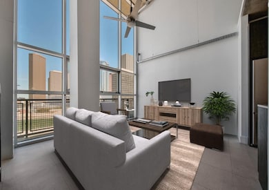 View of living room virtually staged.