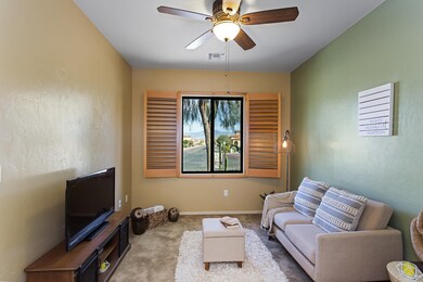 View into den