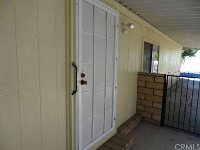 Gated entrance to front door