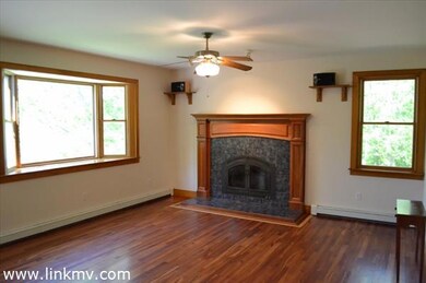 Woodburning fireplace
