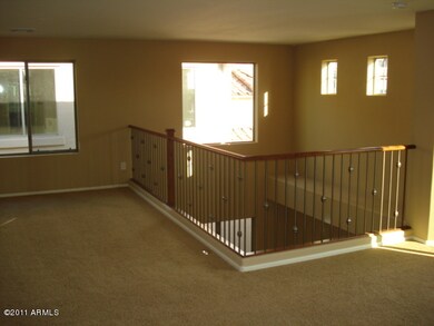 Loft with upgraded stair rail