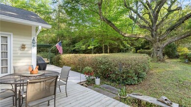 Rear porch of home