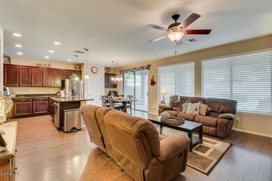 Family Room Overlooks Kitchen