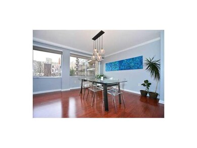 Dining Room. Wall of windows in the living and din