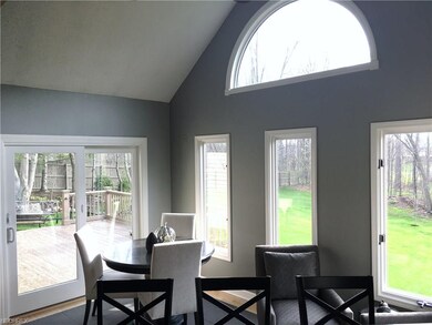 Breakfast room with access to deck.