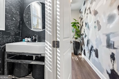 Textured finishes throughout the home add dimension and interest