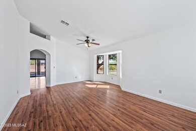 View of living and dining room