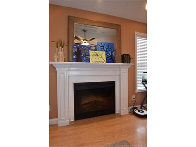 Fireplace in the living room.