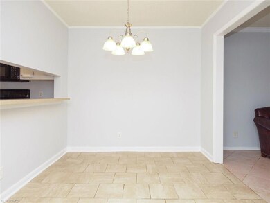 Spacious dining area