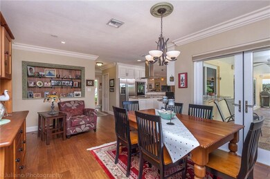 Kitchen in rear - dining area