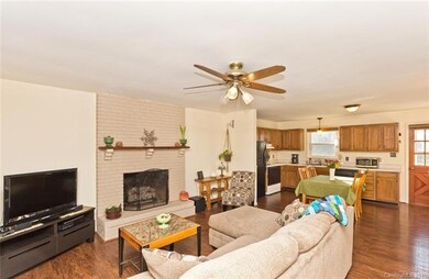 great room with gas fireplace