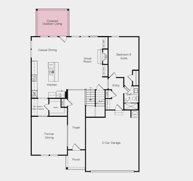 First Floor Plan - Structural options added includ