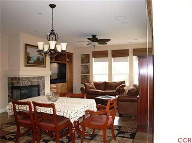 Dining area into living room