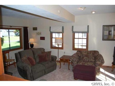 Family Room. View from the kitchen opening to the 