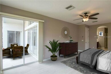 Virtually Staged - Large Master Bedroom with sider