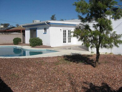 Back yard area and pool