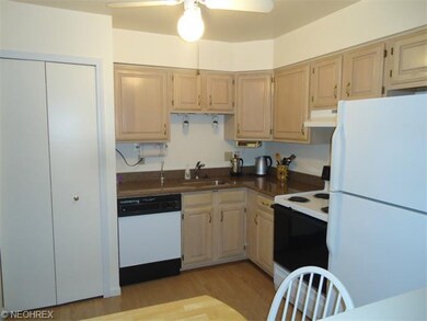 The eat-in kitchen comes with all appliances , gra
