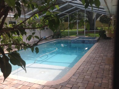 Screened Pool with Spa