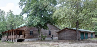 The spacious house and detached three-car garage c