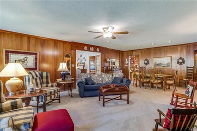 Living room with view of dinng