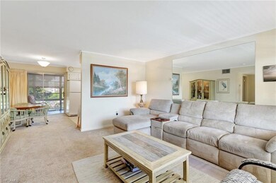 Living room with crown molding