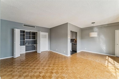 Wood parquet floors throughout