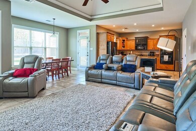 Hearth room opens to the kitchen.  Easy to maintai