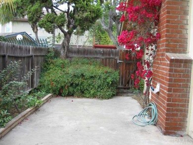 Here's the back patio that runs the whole width of