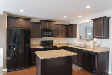 Kitchen with great counter space and an island