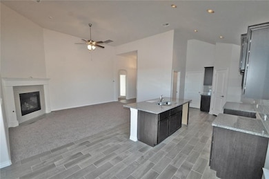 Open Floor Plan  The Kitchen, Dining and Living ro