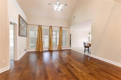 Additional view of Living Room with new wood floor