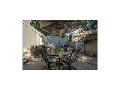 Large fenced patio provides a great spot for morni