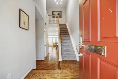 A front view of the entry from the front door.