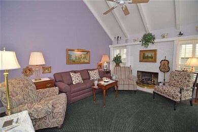 Soaring ceiling in spacious great room