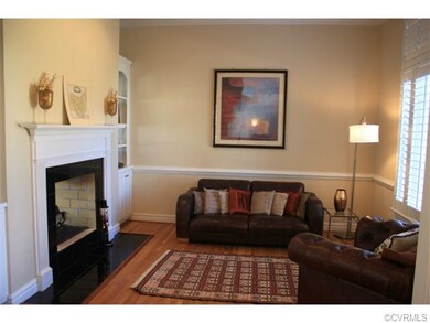Formal Living Room with a see through fireplace an