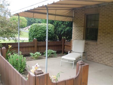 Relax on the covered patio.