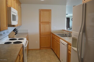 Kitchen with All White Appliances