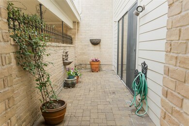 A private brick patio perfect for relaxation and g