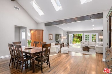 Bright dining and living room