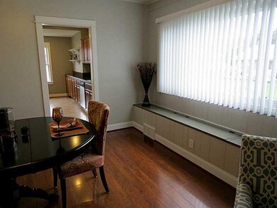 Dining Room. A charming window seat graces the roo