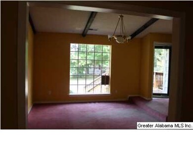 Living room, front door on right