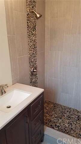 Master Bath. Glass door to be installed next week.