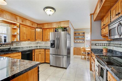 Kitchen showing wood cabinets and stainless steel