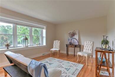 Bright Living Room with Hardwoods