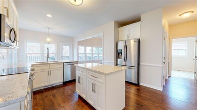 Kitchen Area & Island with NEW Quartz Countertops,