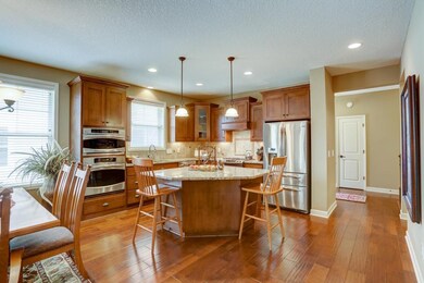 The fantastic open kitchen features stainless-stee