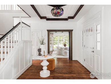 Foyer and dining room.
