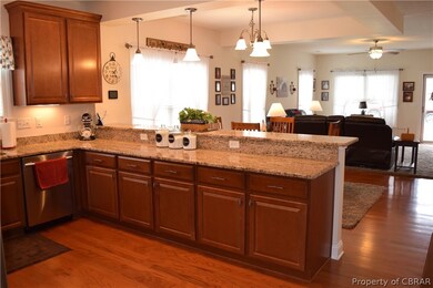 Plenty of counter space and raised bar for enterta